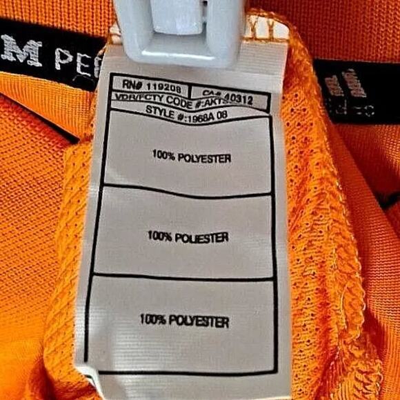 Adidas Tennessee Volunteers Polo Shirt M Orange Climacool Team Performance Golf - Picture 5 of 6